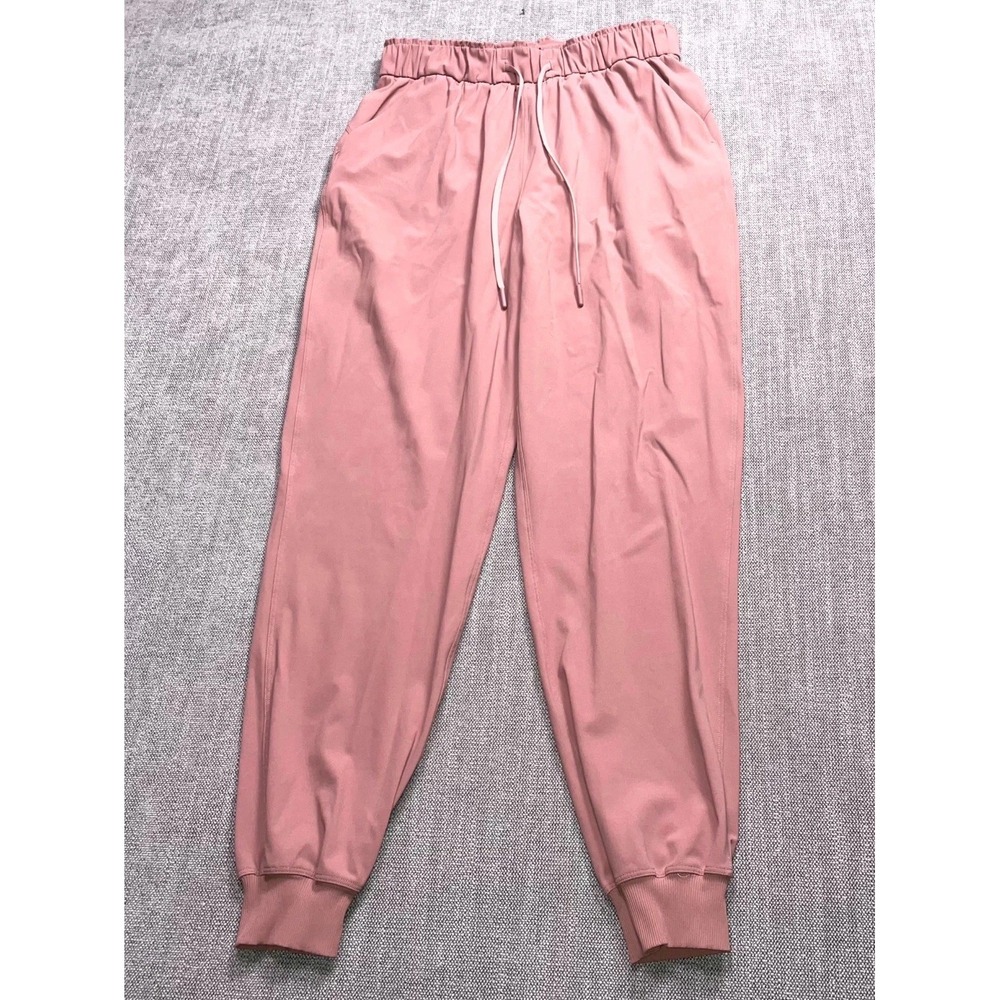 Lululemon Jogger Pants Womens 8 Dusty Pink Soft Four Way Stretch Sweat Wicking